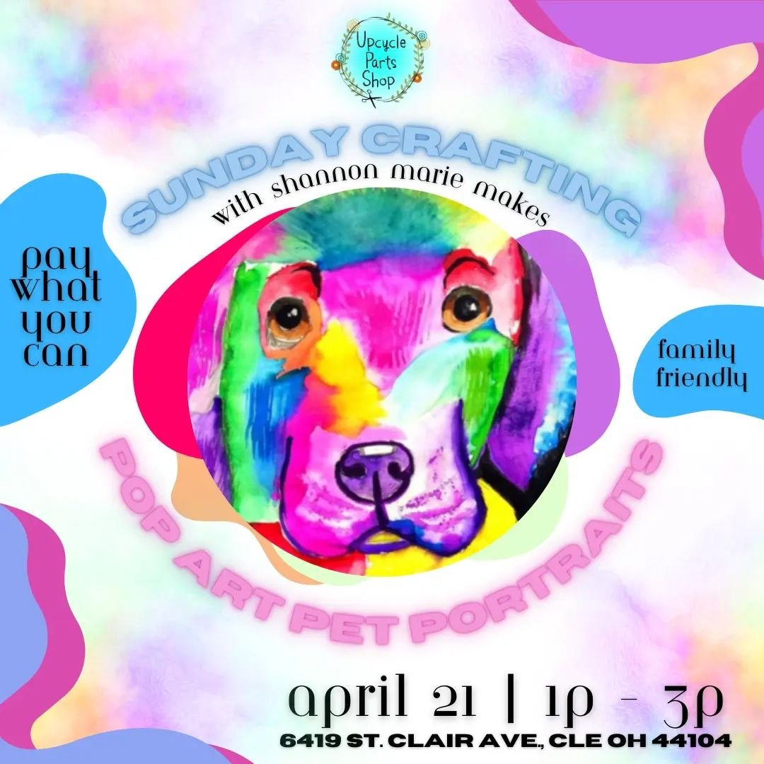 Join us this Sunday, April 21st, as the magical vibes of Fairy Week continue with a delightful workshop led by @shannonmariemakes! From 1-3PM, immerse yourself in the colorful world of pop art pet portraits! 🐕🐈🎨

This vibrant workshop is perfect f