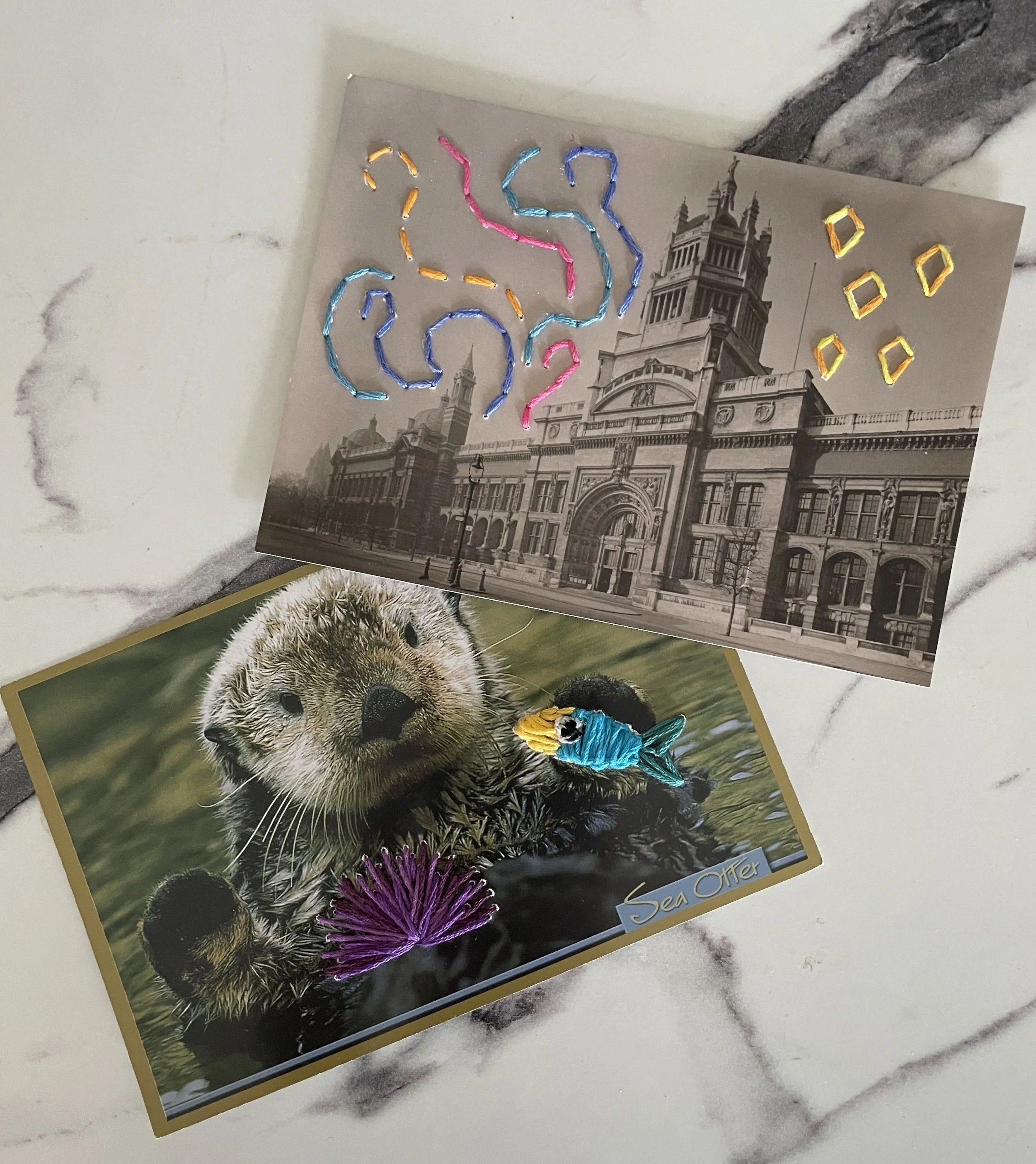 Embroidered Postcard Art - Saturdays on St. Clair Workshop Series