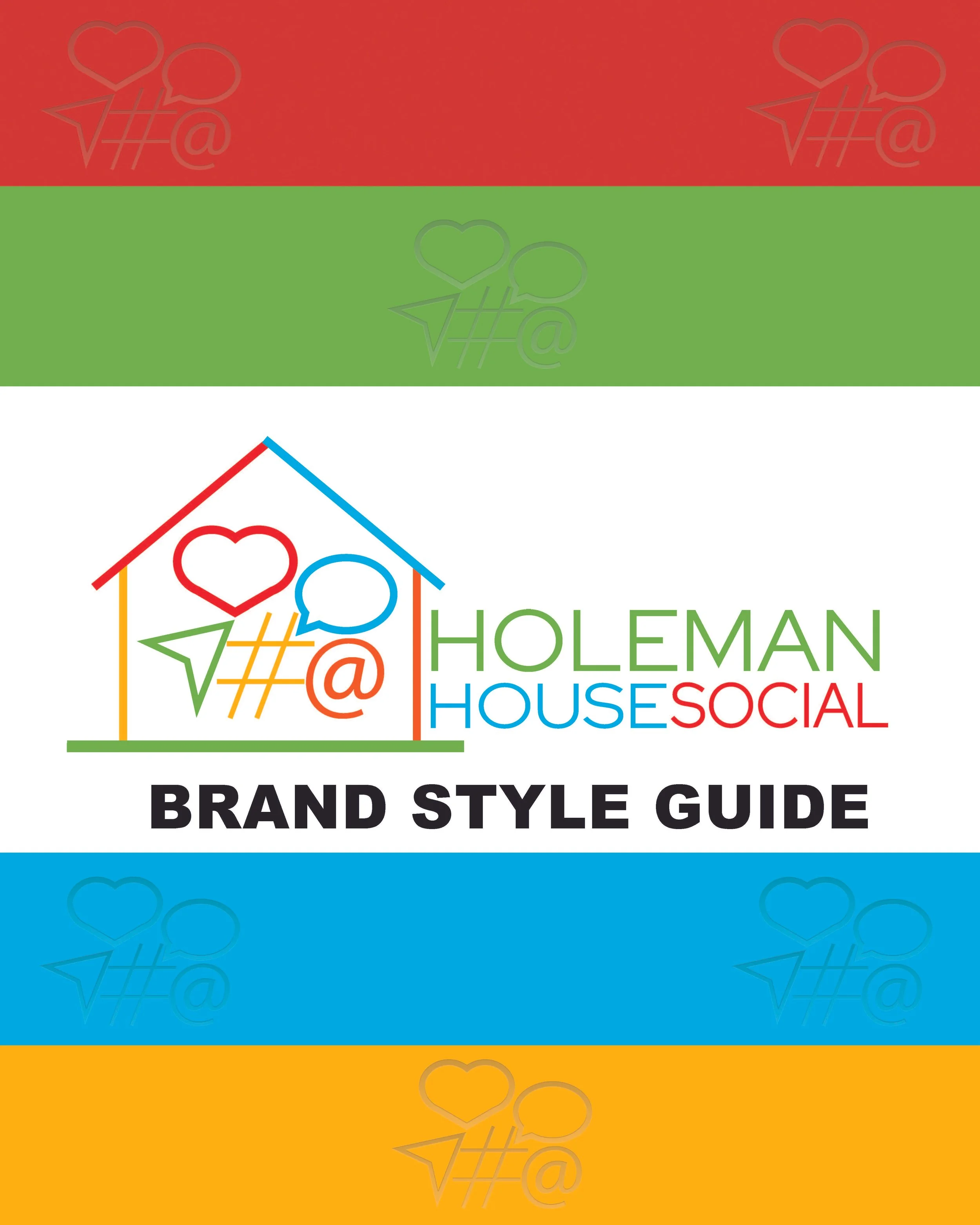 Brand style guide cover created for a digital content service company