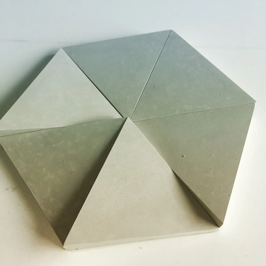 FACET tiles are sized at 10 per square foot and will be available in natural gray only, ready to ship november 1, 2018