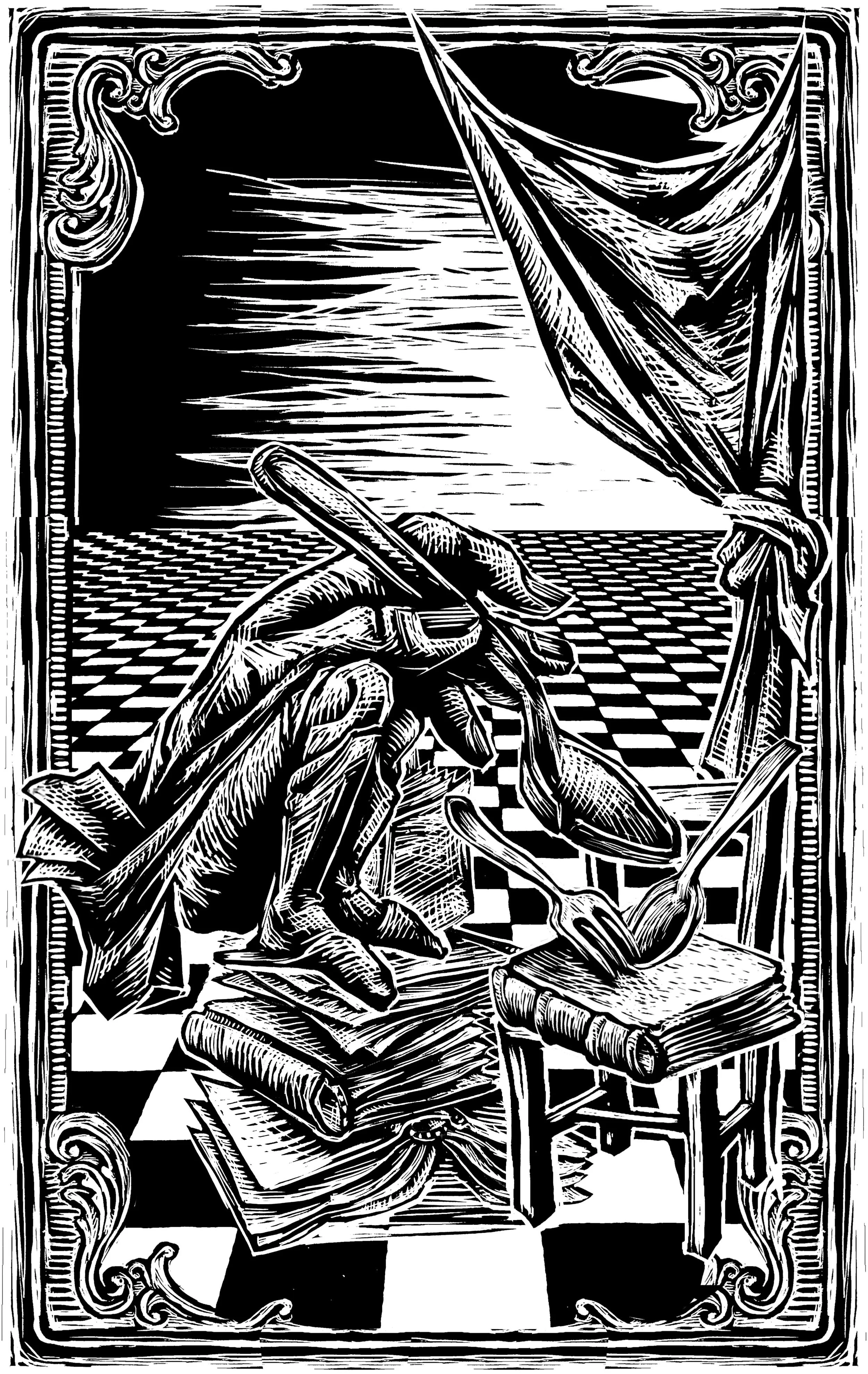 “I have found no mention made of knights-errant eating, unless by accident or at some sumptuous banquets prepared for them, and the rest of the time they passed in dalliance.”