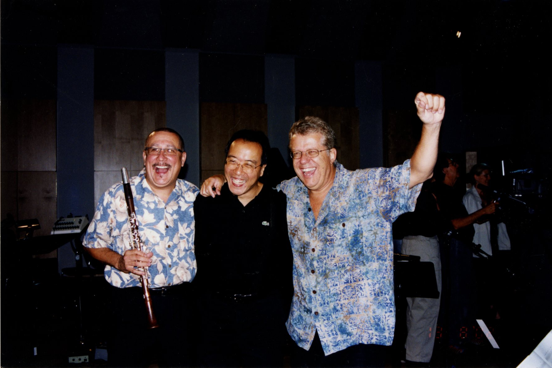 Paquito, Yo-Yo Ma, and Friend