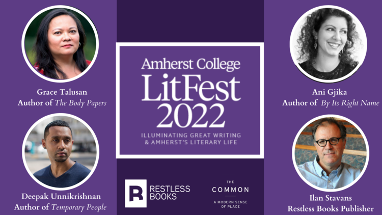  IMMIGRANT PRIZE–WINNERS SPEAK AT AMHERST LITFEST