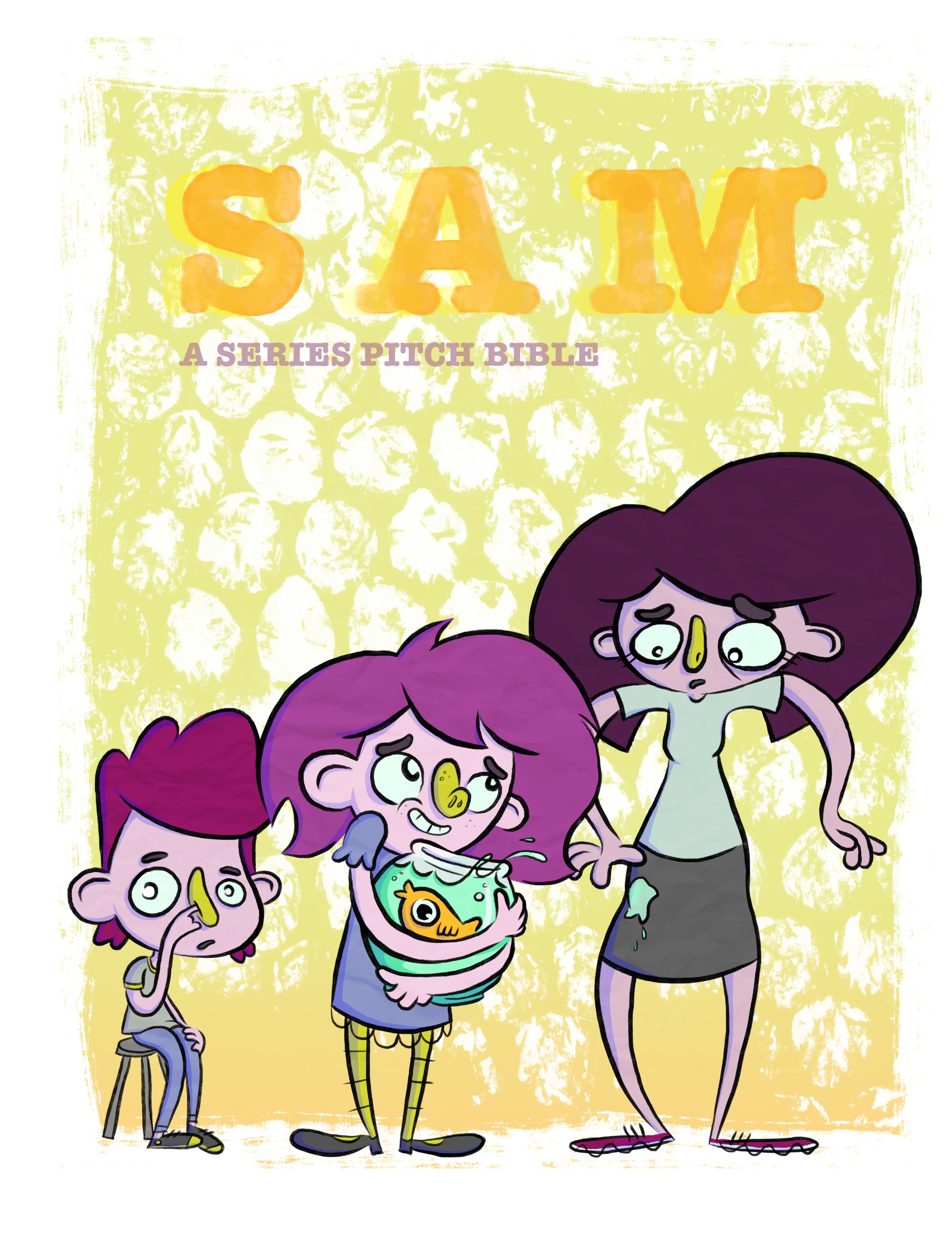  Cover of pitch bible for the series concept SAM 