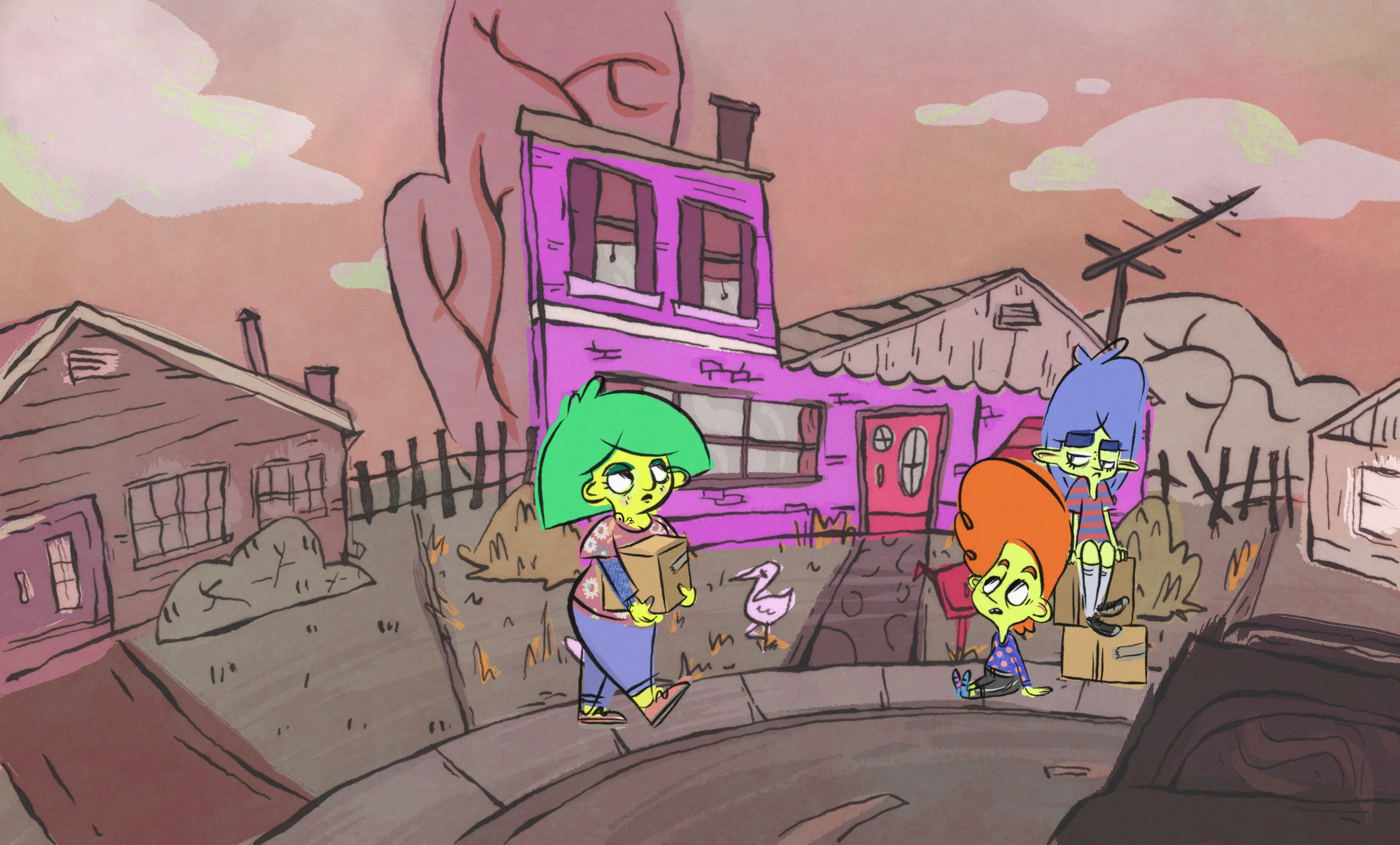  Style frame for upcoming series  The Boonies  