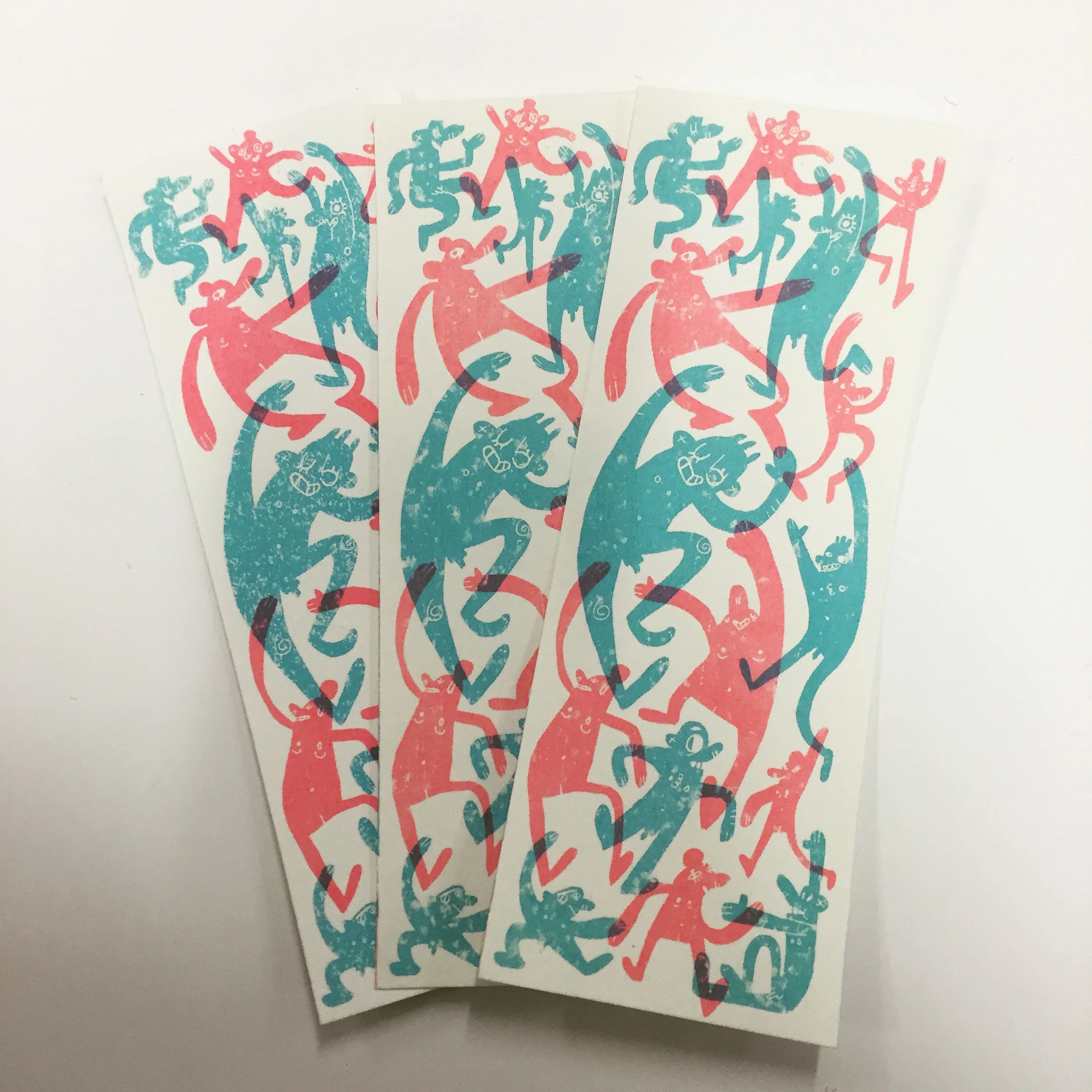 Screenprinted Bookmarks
