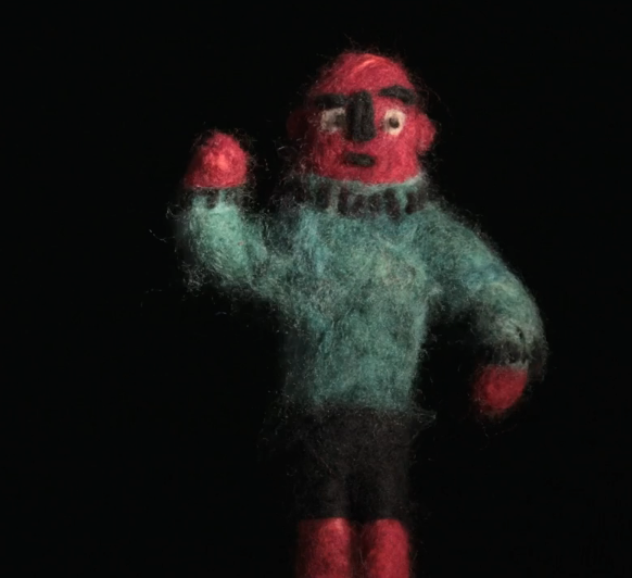 Felted Puppet with Wire Armature