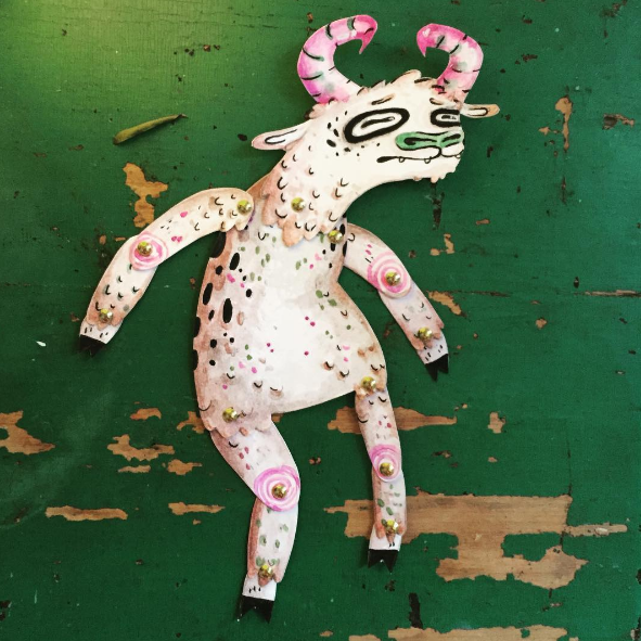 Lil' Monster Hinged Paper Puppet
