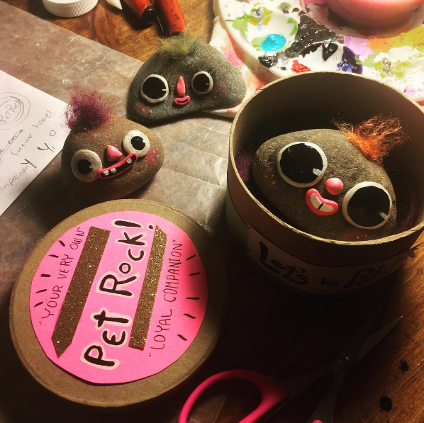 Pet Rocks! with Hand Painted and Felted Features 