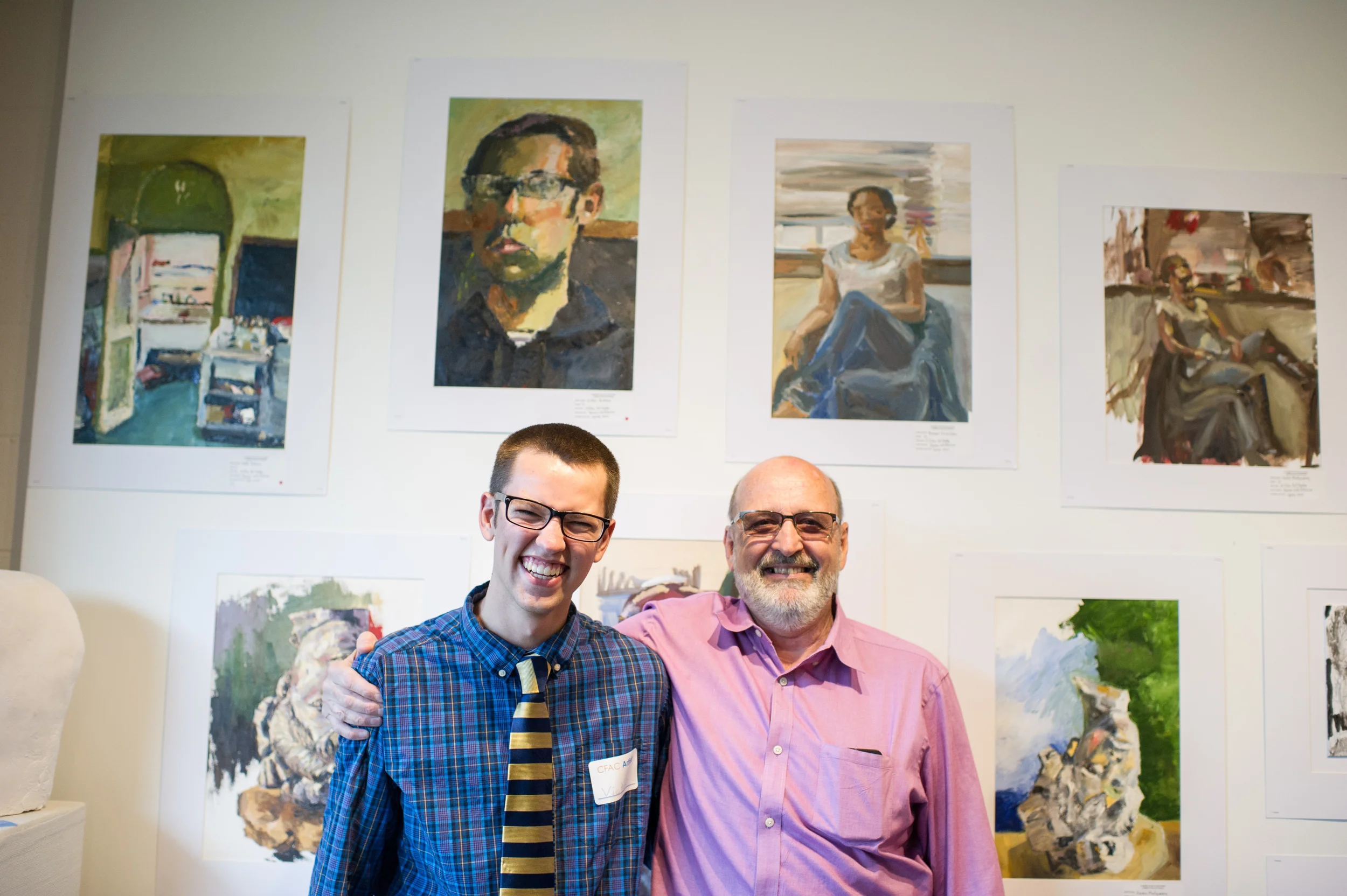 Victor Burklow with CFAC Instructor Dennis Whitehouse