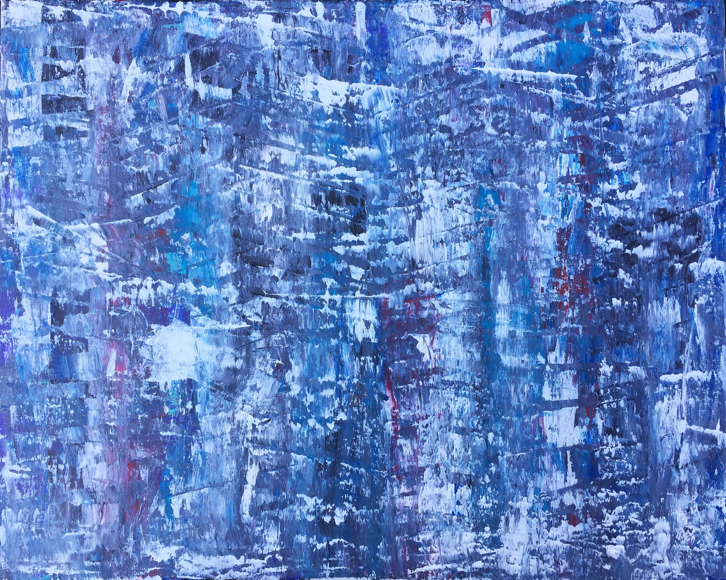 "Lost Shoes" by Jeremy Brightbill, 16x20in, acrylic on wood (2016), $200 | BUY NOW
