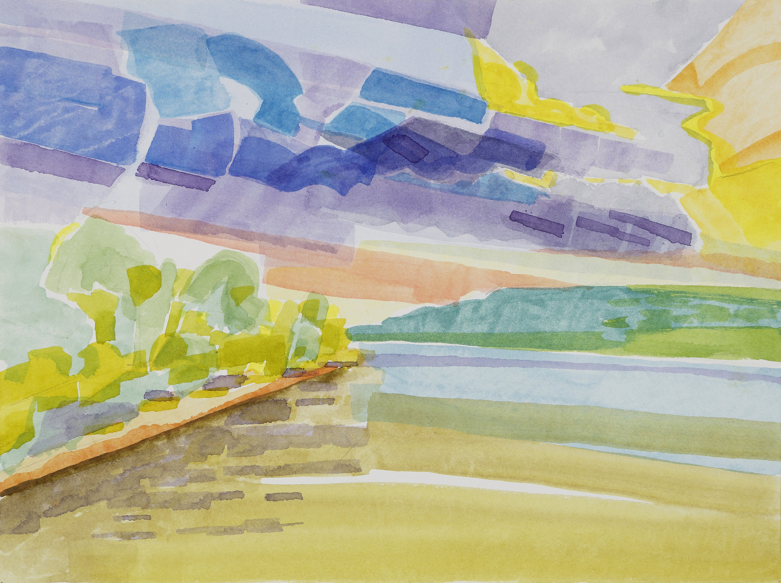 "#12" by Ray Kleinhelter, 12x9in, watercolor on Arches hot press paper (2016)