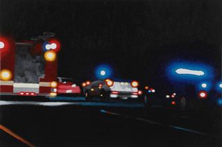 "On the Road #3" by Tom Pfannerstill, 20x30in, acrylic on canvas (2016)