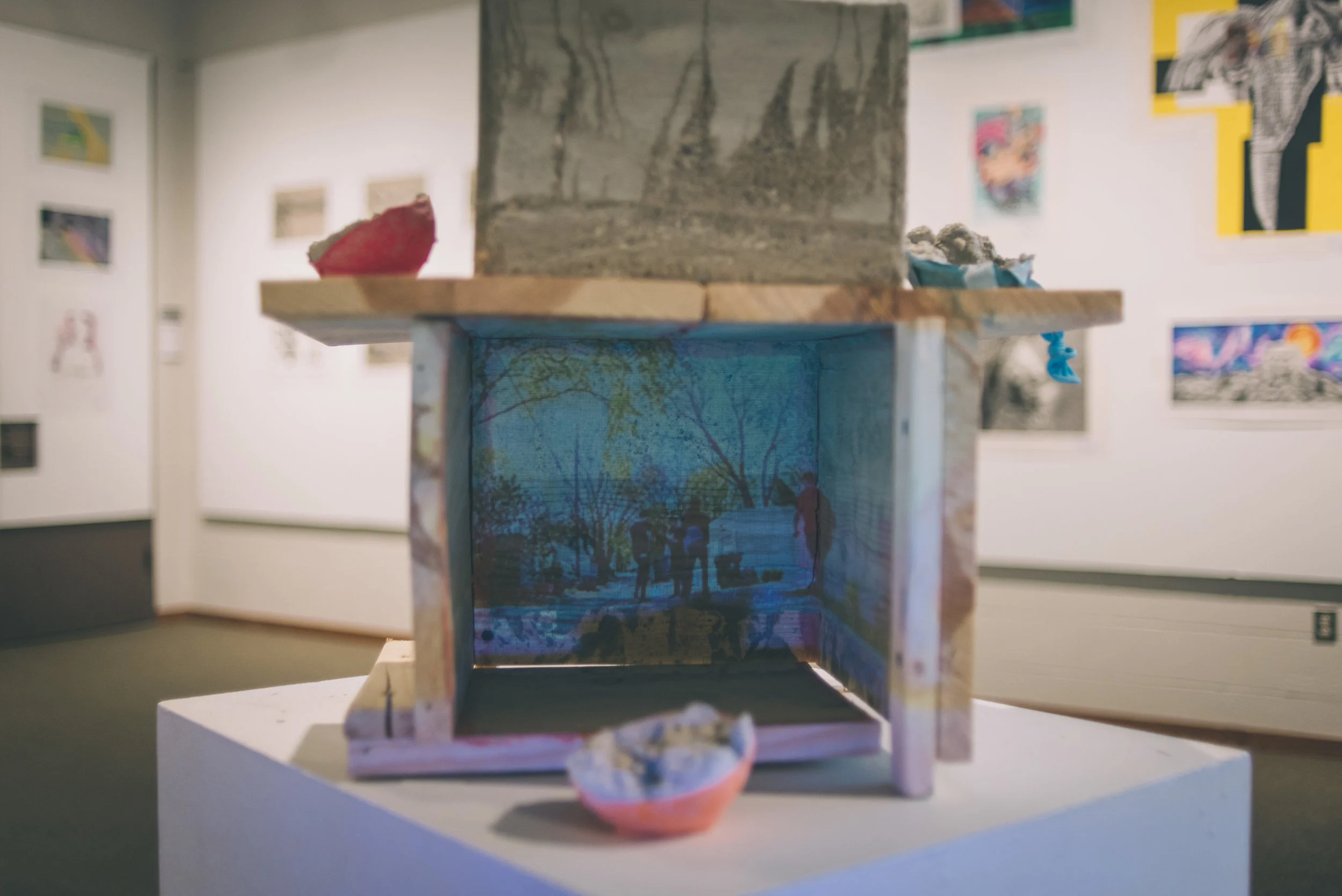 Installation by the 3D Design class, May 2016