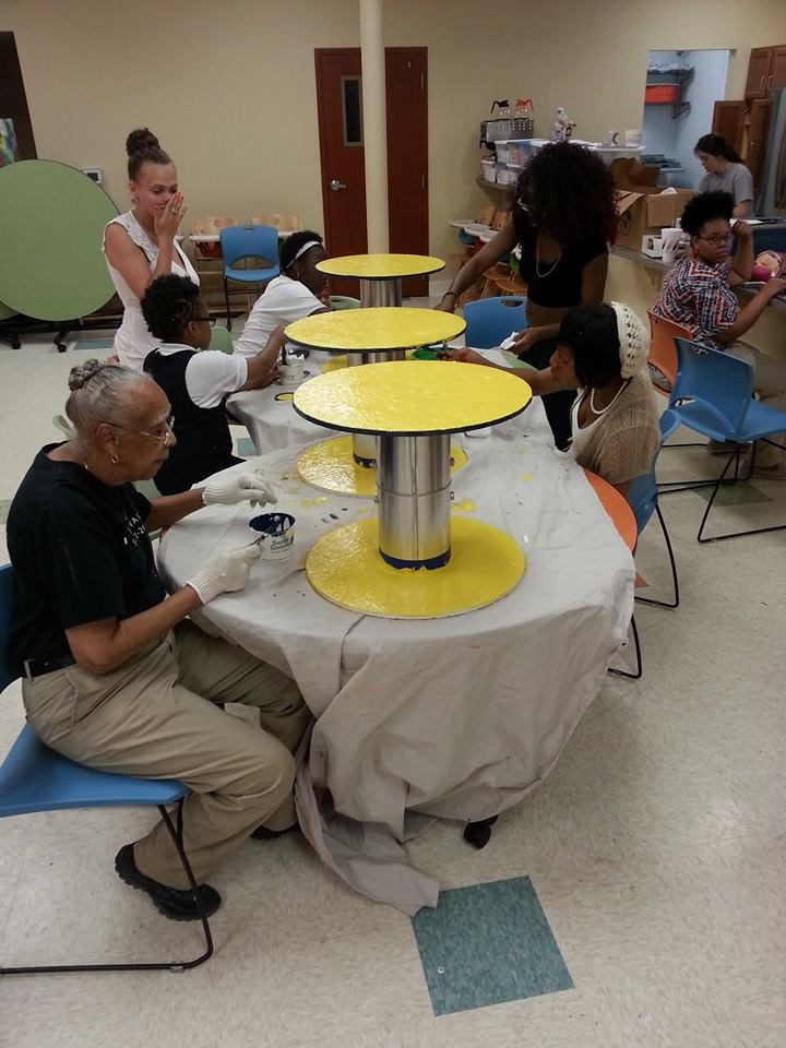 Lucille Allen in a workshop (Photo by Aron Conaway)
