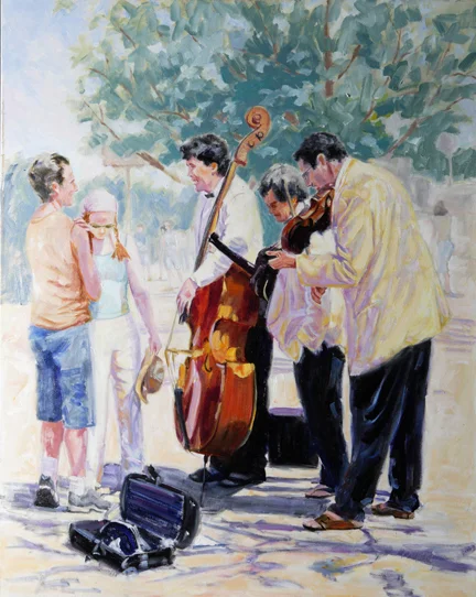 "1st Notes of Spring" by Catherine Bryant, 30x24in, oil on canvas, $2950 | BUY NOW