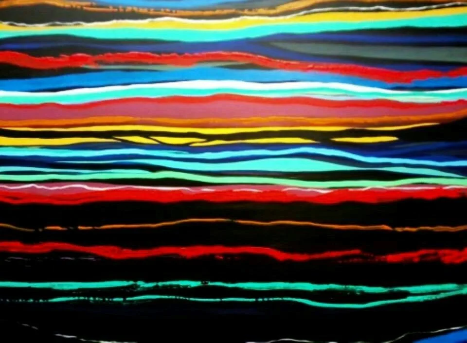 "The 13th of Friday" by Barbara Tyson Mosley, 36x48in, acrylic on canvas (2013), $2500 | BUY NOW