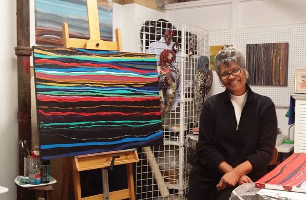 Barbara Tyson Mosley in her studio.