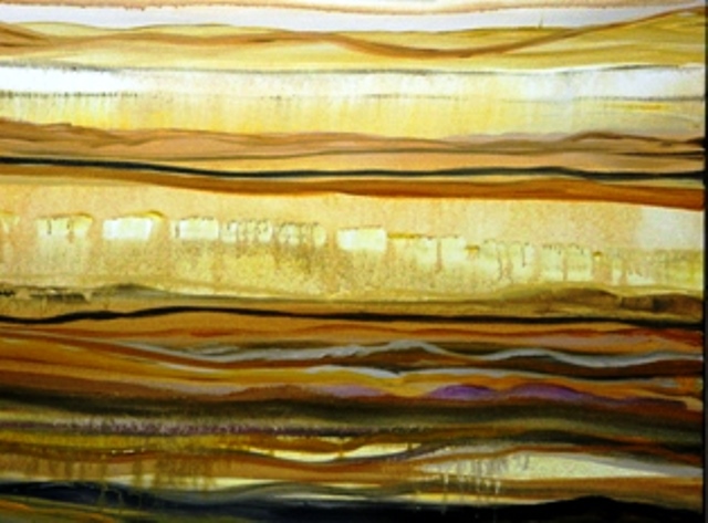 "Morning Coffee and Caramel Tea" by Barbara Tyson Mosley, 24x36in, acrylic on canvas (2014), $650 | BUY NOW