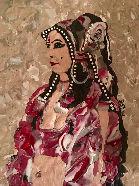 " Gypsy Dancer" by Deborah Stanley, 9x12in, polymer clay (2016) $425 | BUY NOW