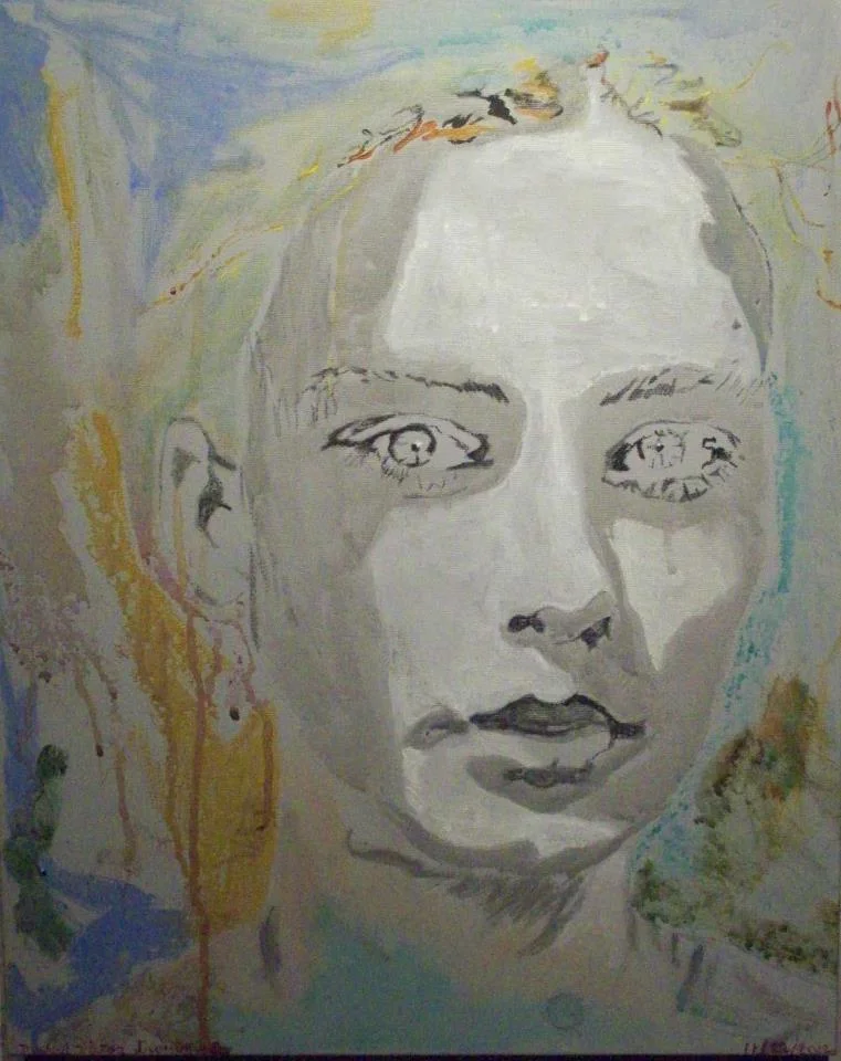 "Girl Stepping Out of Shadow" by Michael Victor Troutman, 16x20in, acrylic on canvas (2012), $169 | BUY NOW