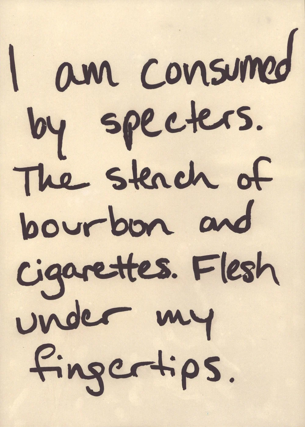 "I Am Consumed By Specters" by Kevin Warth, 16x20in, kallitype (2015), $400 | BUY NOW