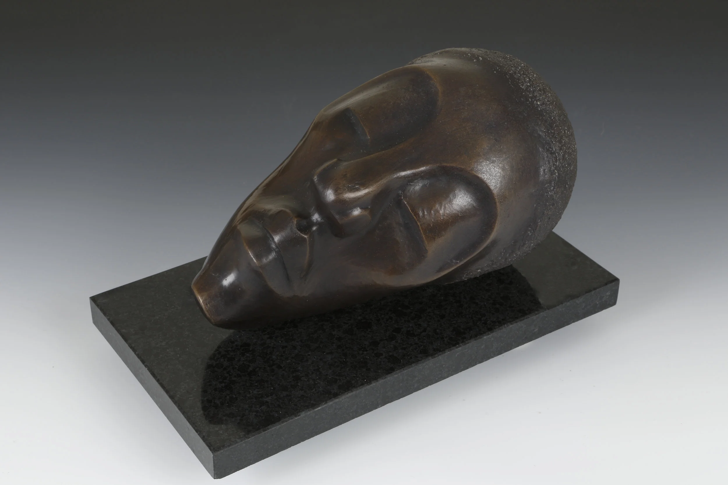 "At Rest" by William Duffy, 6.5x11.6.5in, bronze sculpture (2011)