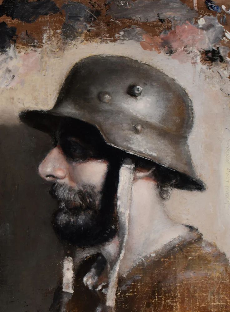 "Ray" by Jordan Lance Morgan, 12x9in, oil on linen on board (2015)