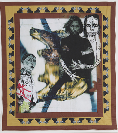 "Nightmare in the City" by CJ Pressma, quilt - photographic collage printed on cotton and quilted on a long arm machine, $1800 | BUY NOW