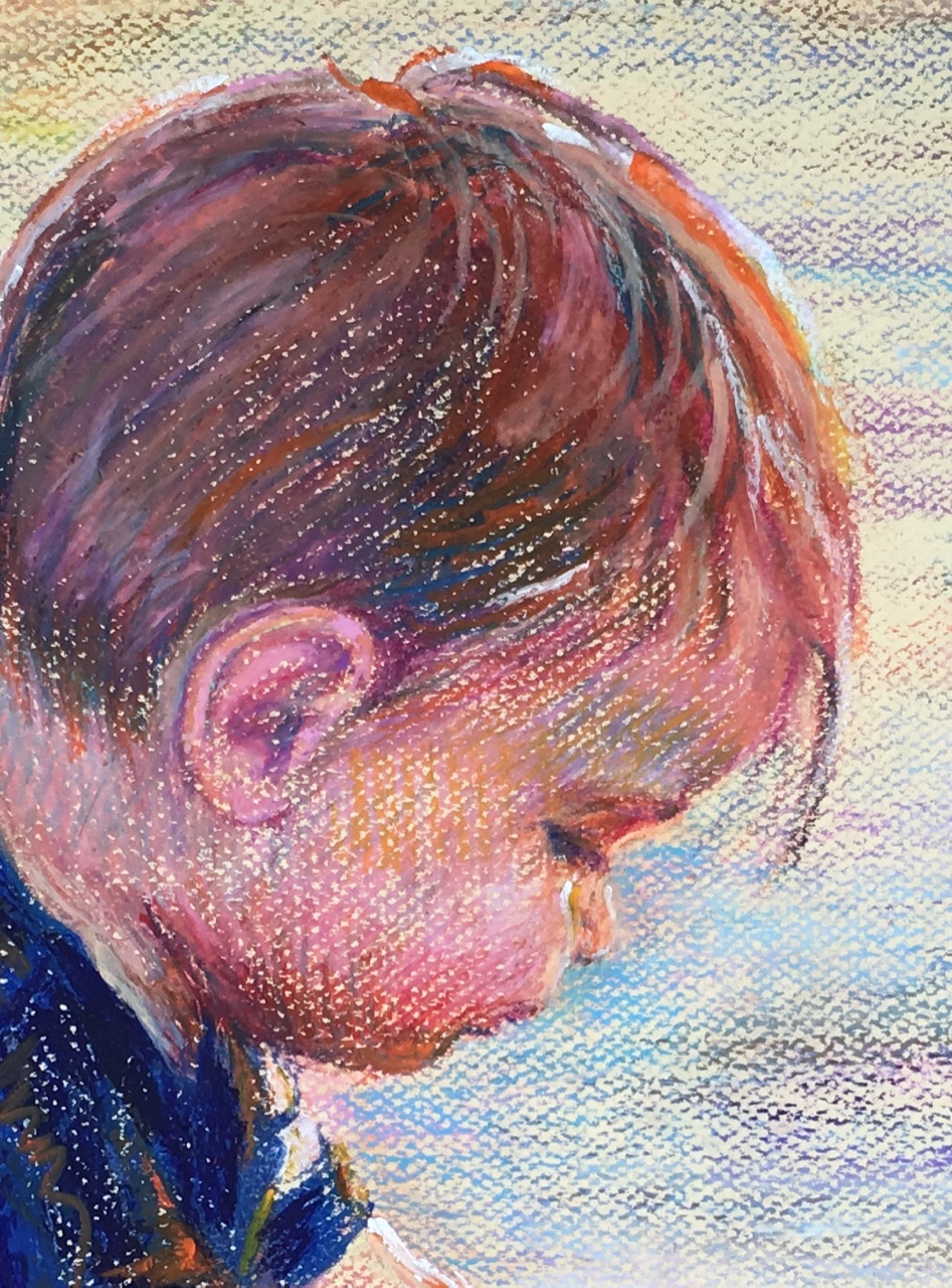 "Ollie at the Beach (detail)" by Susan Brooks