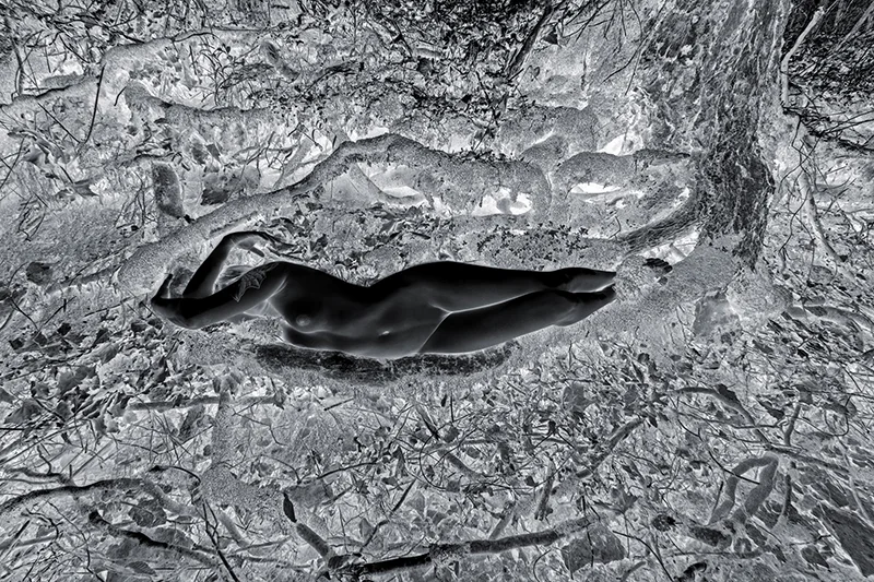"Untitled #10" by Julius Friedman, 20x30in, photograph printed directly on raw aluminum (2015)