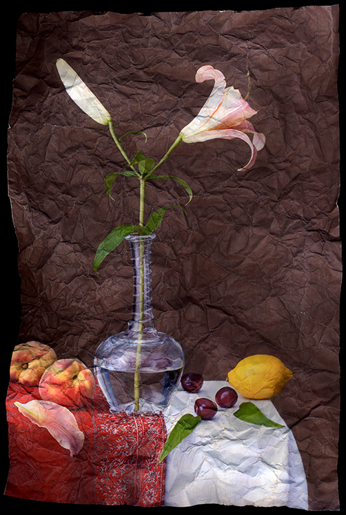 “Still Life with Lily and Figs” by Mitch Eckert, 24x18in, Archival Pigment Print (2006), $500 | BUY NOW