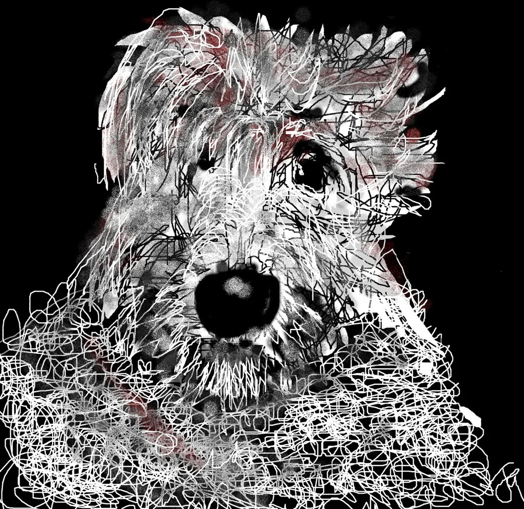"Murphy" by Joyce Goldin, digital painting (2013)