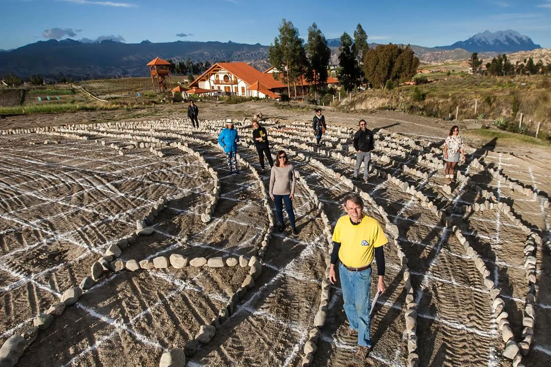 Dave Caudill will be presenting photos and details of the Bolivian Odyssey project at Louisville Visual Art. In April, he was Visiting Artist at the art center Ars Natura Uta (near La Paz, Bolivia), where construction began on a large labyrinth based on a human fingerprint. He'll also discuss his proposal for a similar public artwork in the Louisville area and welcome your input! RSVP to dave@caudillart.com (seating is limited)