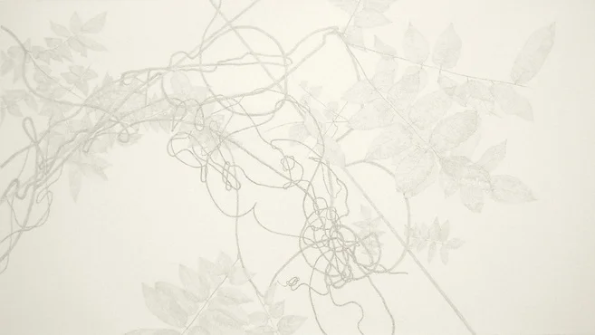 "The Liminal Series- Cycloid Arches" by James Grubola, silver and goldpoint 22x30in, POR