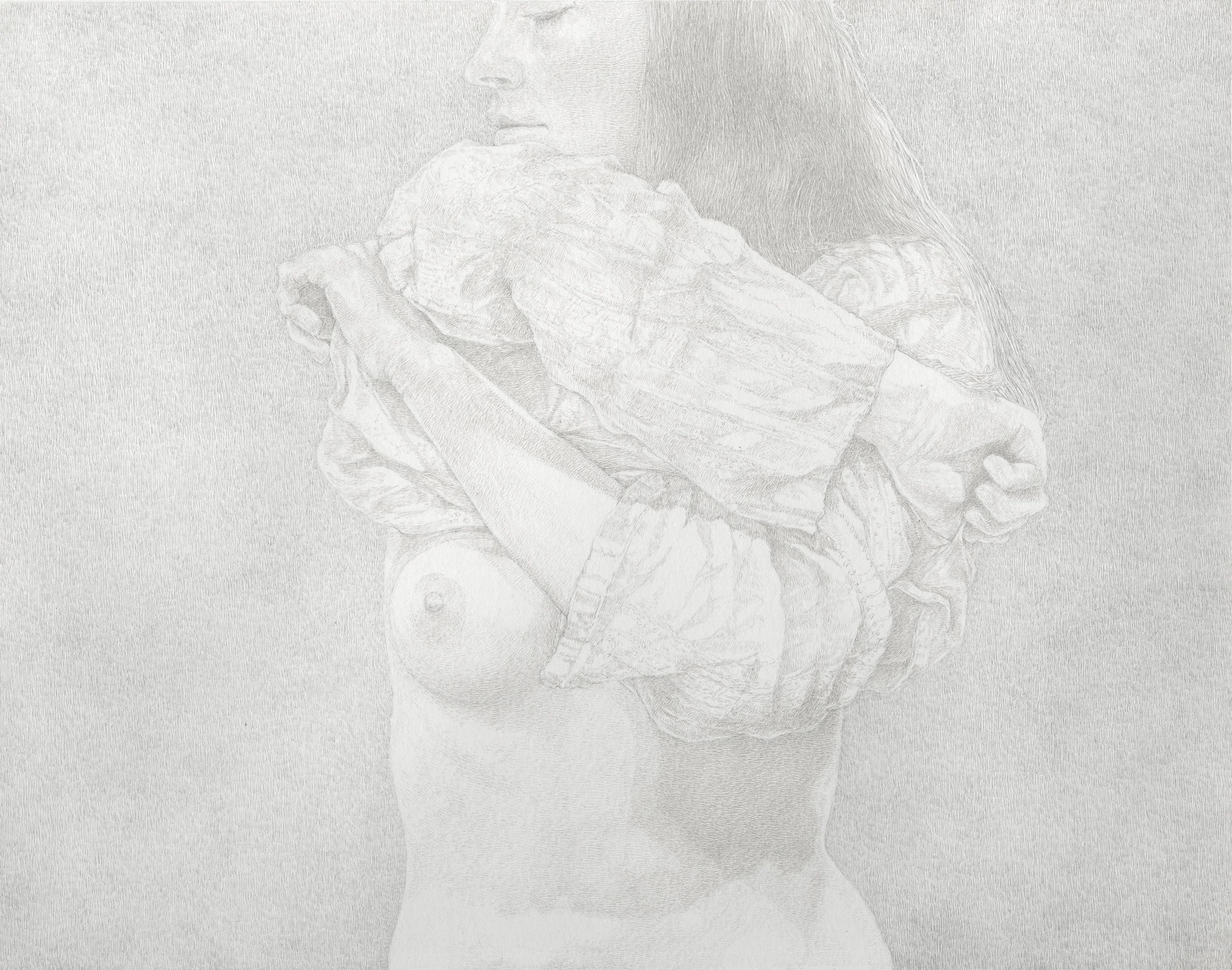 "The Friday Sessions - The Gauze Shirt" by James Grubola, silverpoint, POR