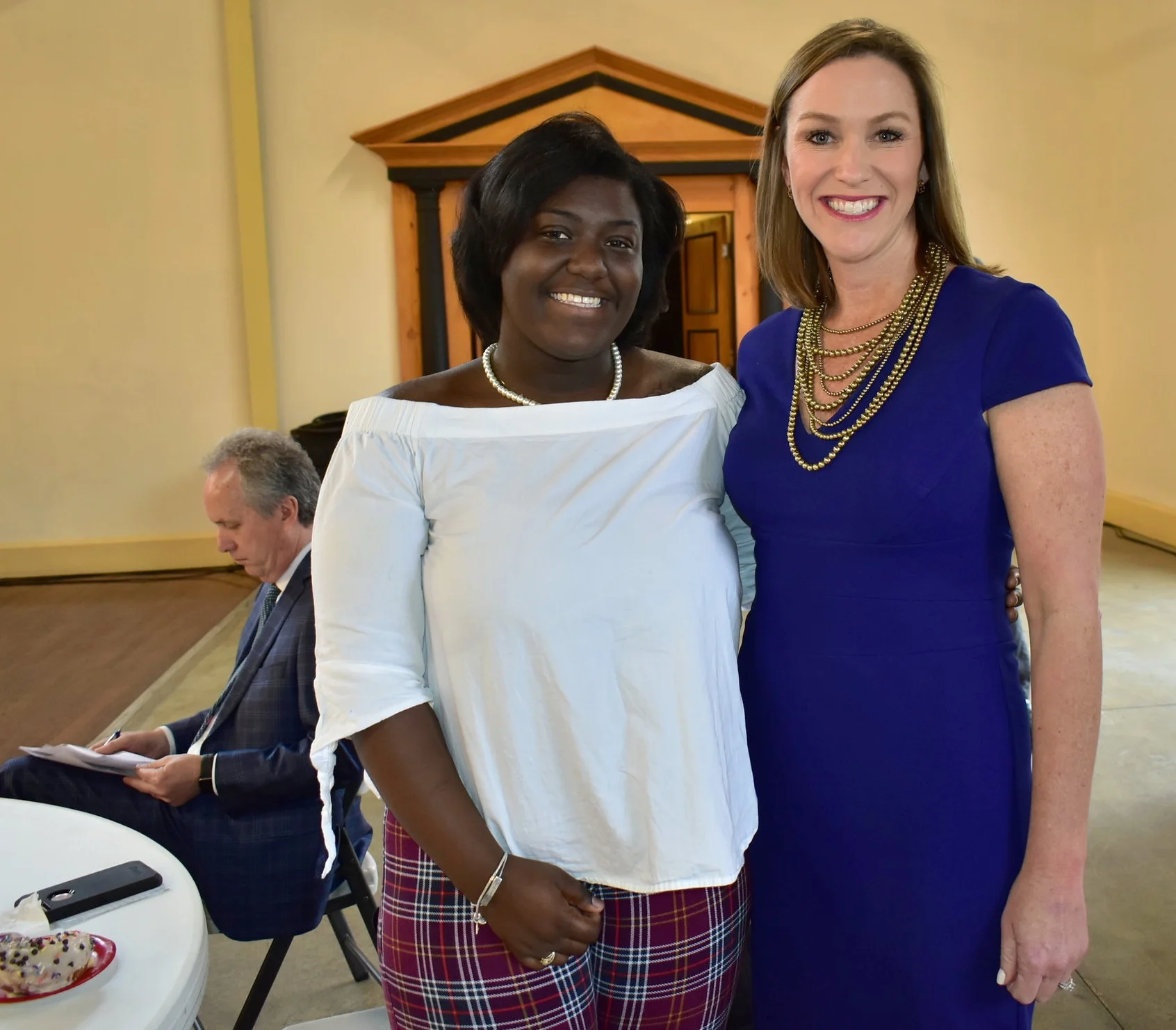 LVA student Donielle Pankey with Fund for the Arts President & CEO Christen Boone