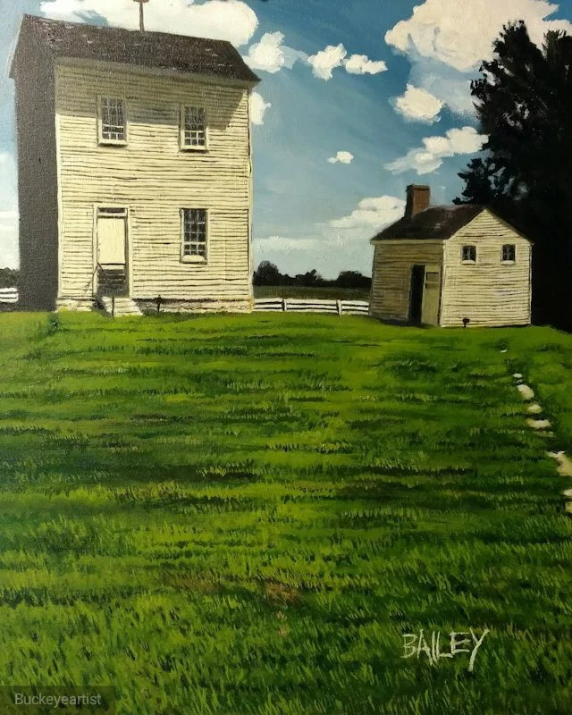 "Shaker Village" by Brian Bailey, Oil on canvas, 16x20in, 2017, POR