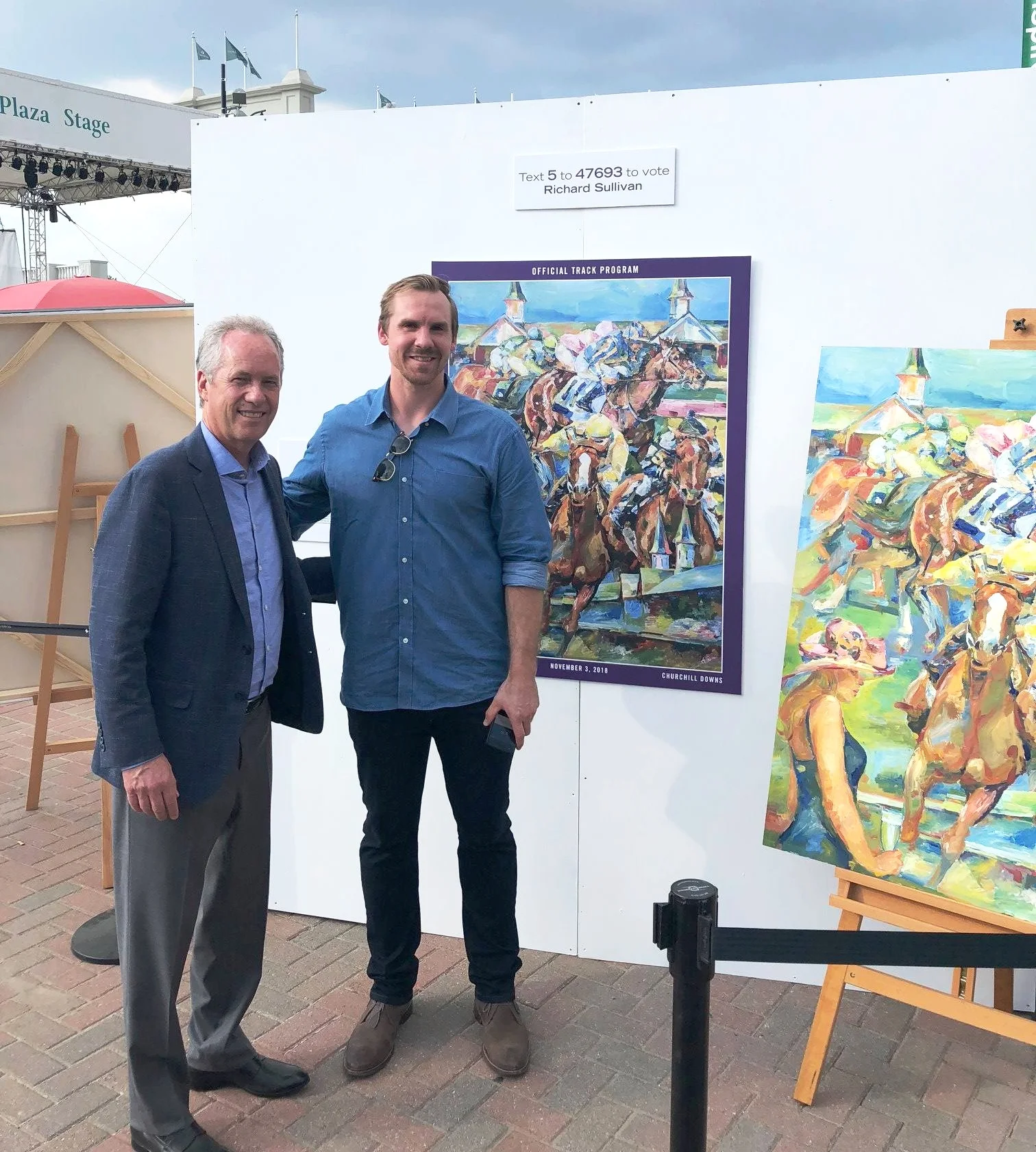 At Downs After Dark - Art of the Horse at Churchill Downs, finalists for the Official Artist of the 2018 Breeders' Cup displayed their art, giving racing fans chances to see their choices close-up.
