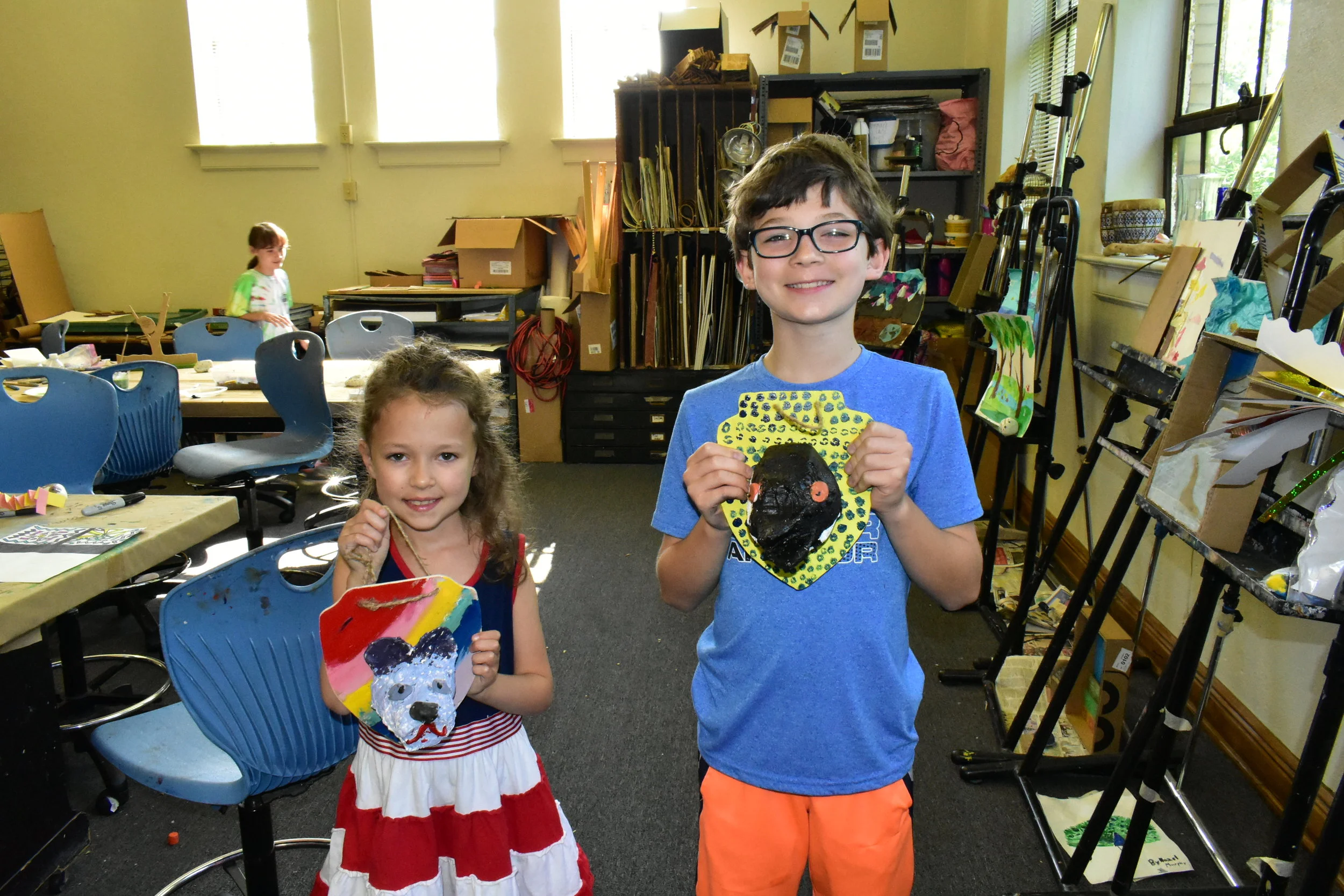 Creature Feature is the class for children who like to experiment with multiple media, such as paint, plaster, gauze and air-drying clay!