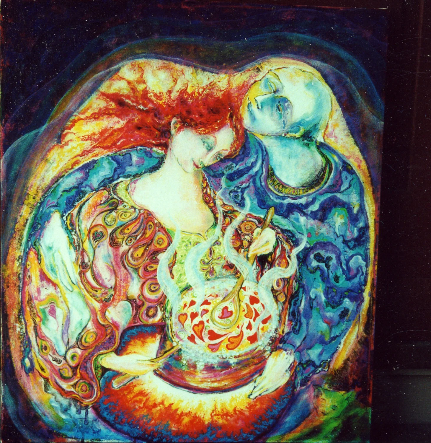 “Love Potion” by Victor Troutman, Acrylic on canvas, 1995, Private Collection