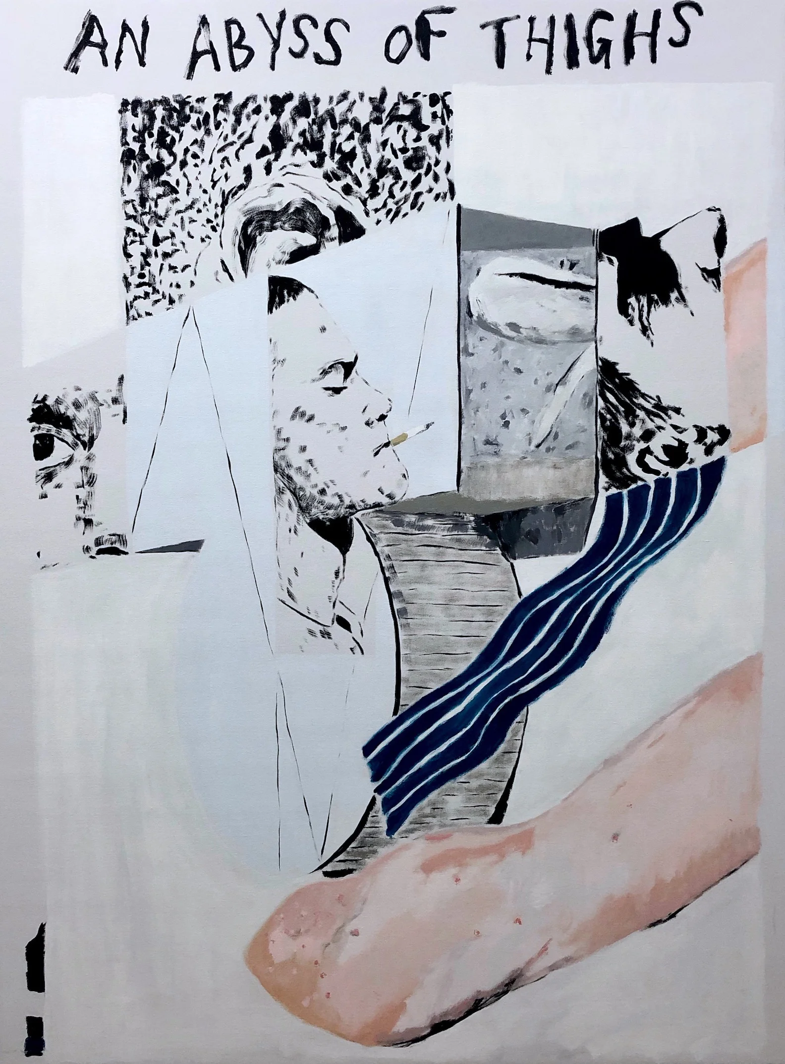 “An Abyss Of Thighs” by John Brooks, 37.5x33.5in, Oil on canvas, 2019, $3800