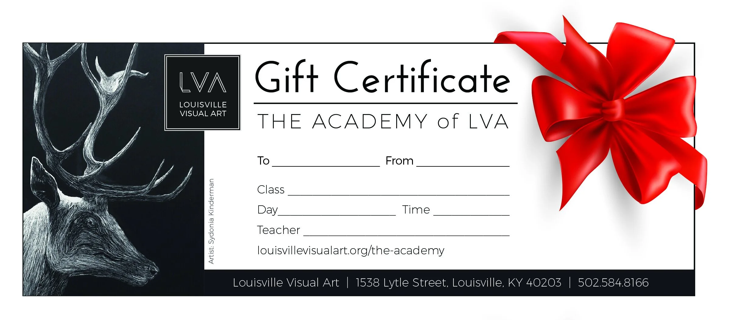 LVA Gift Certificate