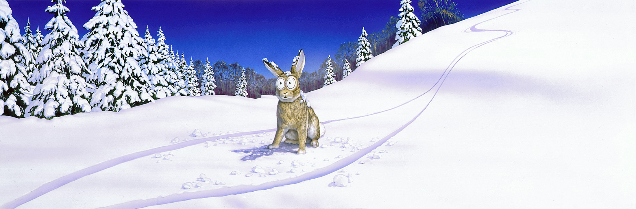 Mascot art for ski resort.