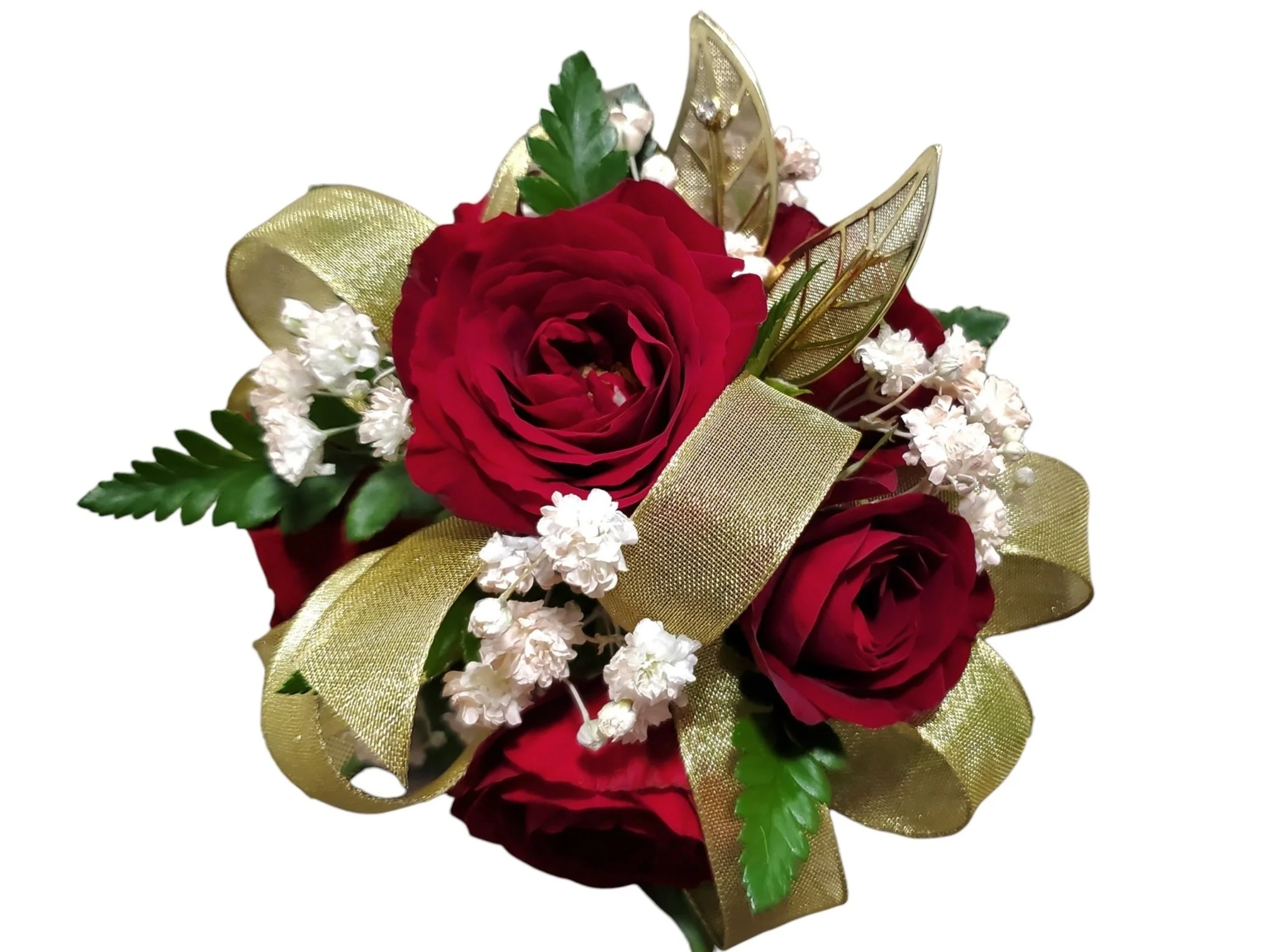 prom corsage red and gold roses.jpg
