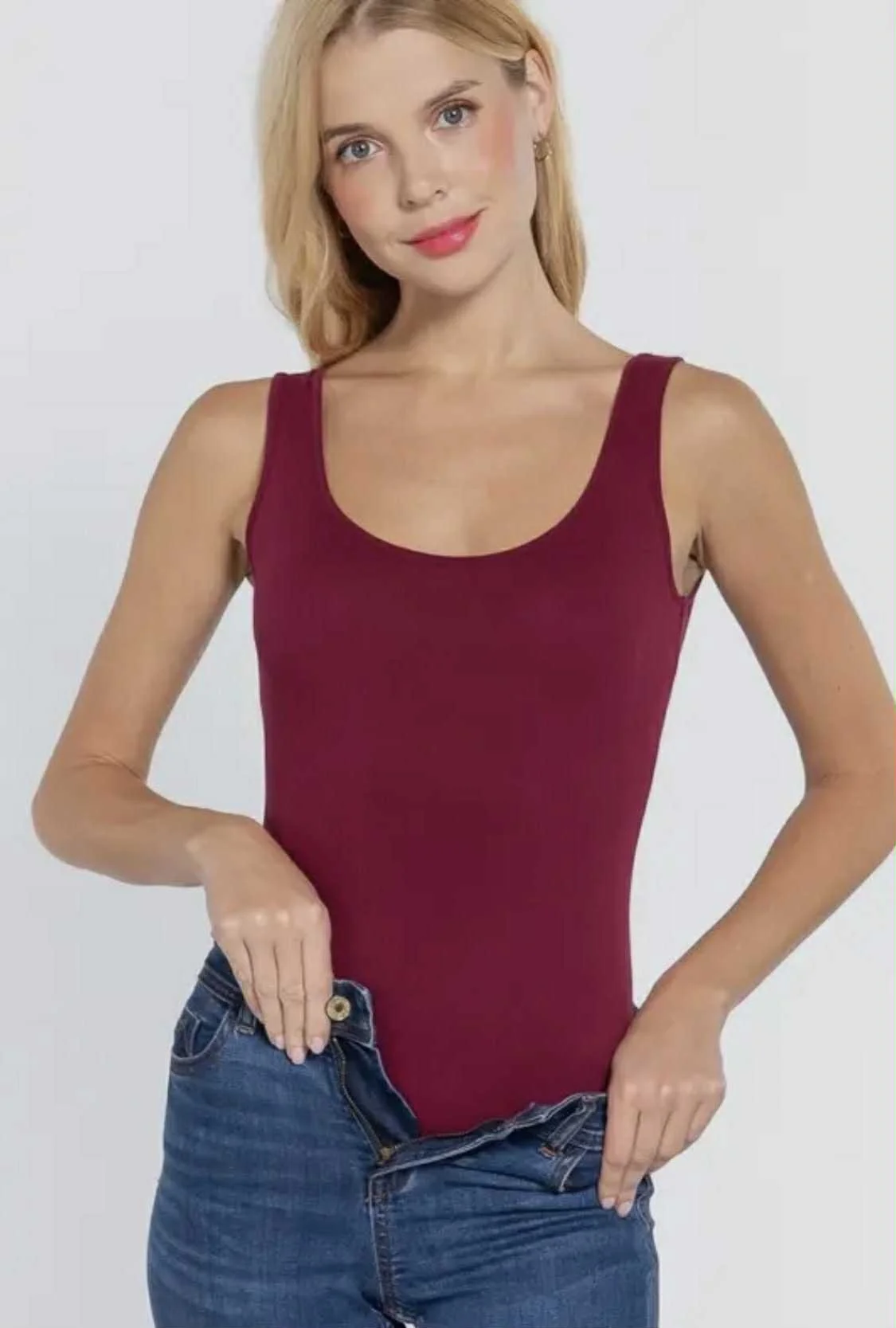 Sleeveless Cotton Bodysuit - Two Colors