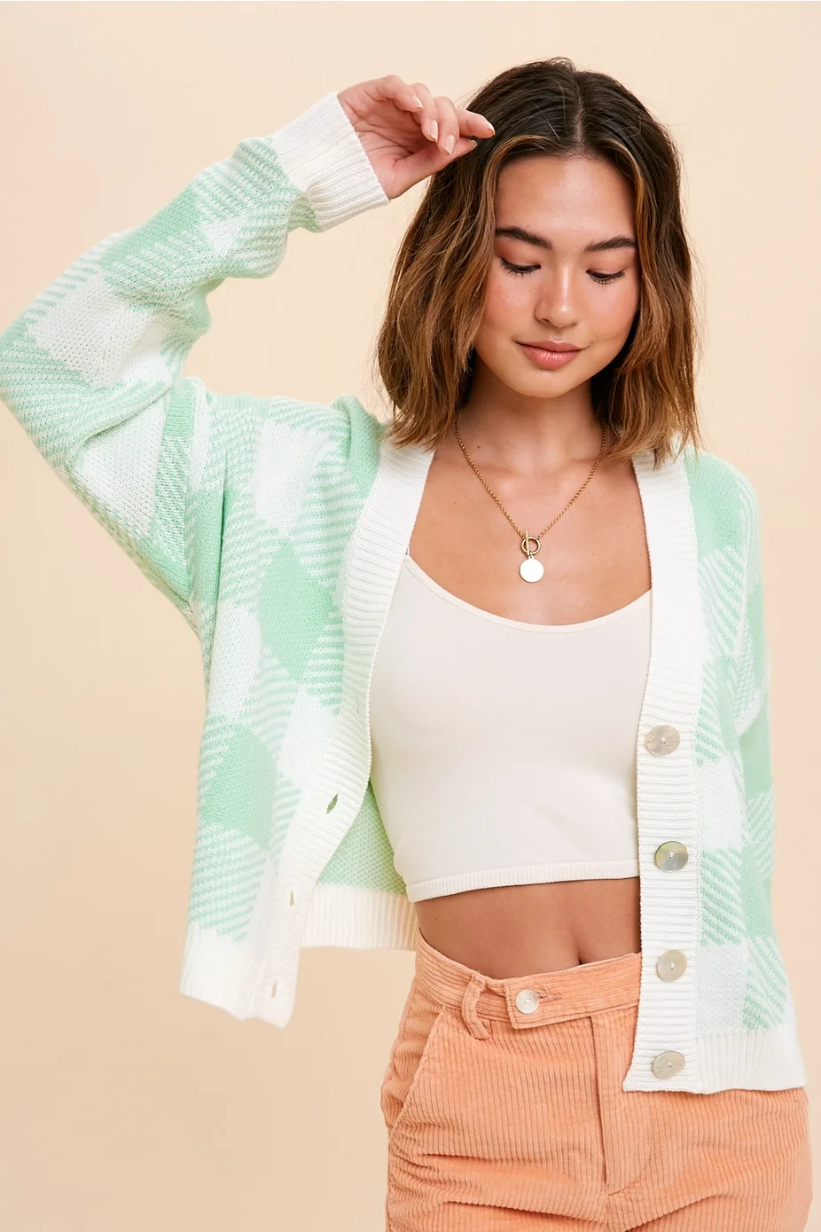 green-white-plaid-cardigan.webp