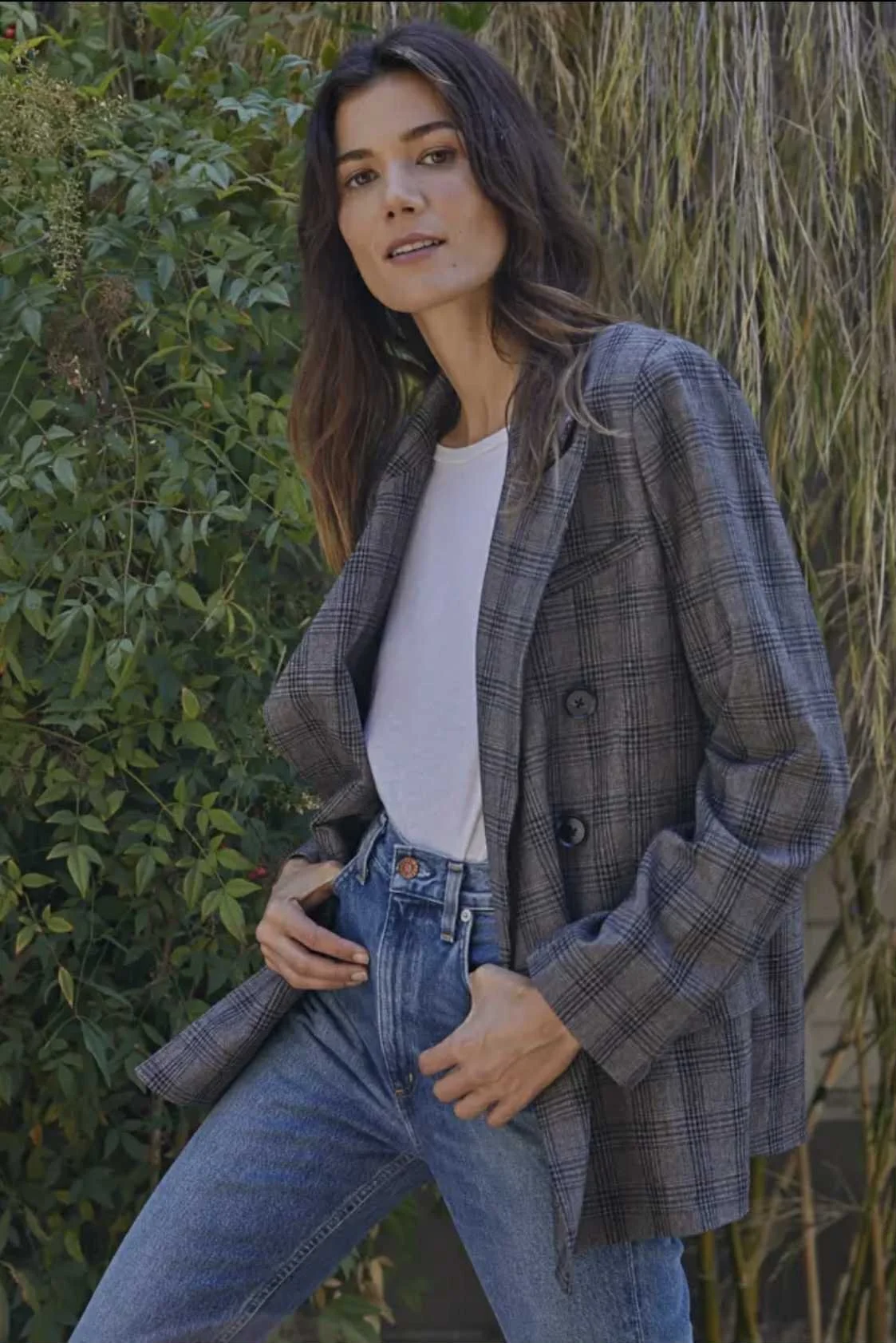Classic Plaid Blazer