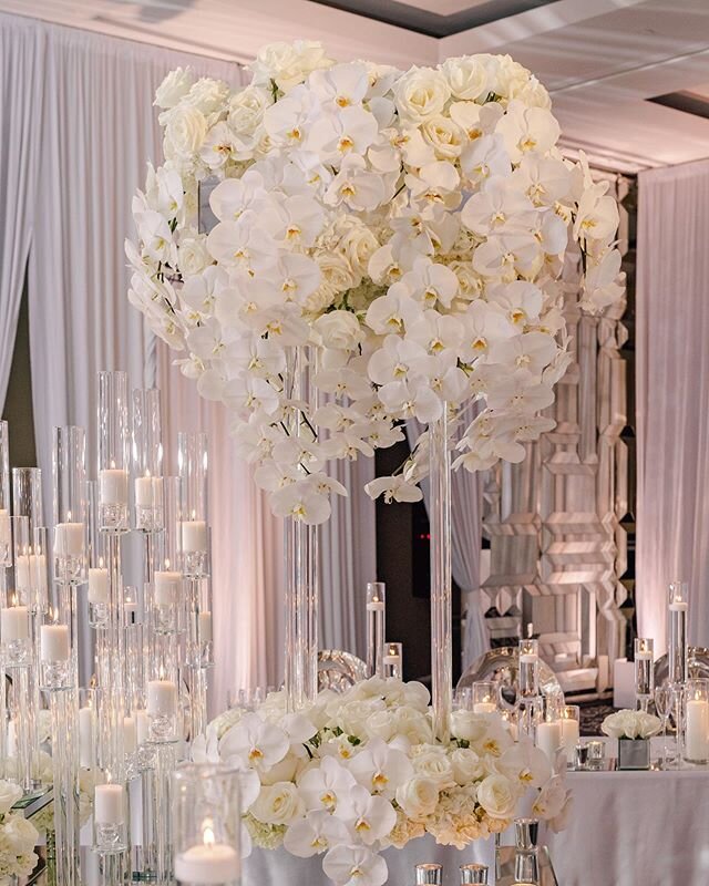 #weddingwednesday deserves an orchid explosion 💗
Captured by @psphotofilms 
Decor by @gildedgroupdecor 
Lighting by @eventfactor