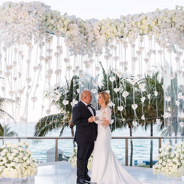 If you have love, you have everything 💗
Captured by @psphotofilms 
Decor by @gildedgroupdecor 
Hair &amp; makeup by @marzmakeupandhair 
Dress by @bridesofflorida 
Tuxedo by @sartori_amici